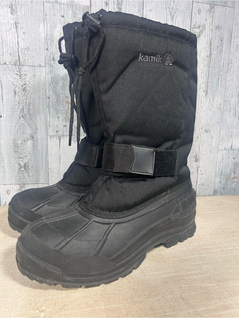 Kamik Collingwood Men's Snow Boots Size 10 Black Winter Gorpcore Outdoor Utility